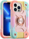MARKILL Compatible with iPhone 13 Pro Max Case 6.7 Inch with Ring Stand, Heavy-Duty Military Grade Shockproof Phone Cover with Magnetic Car Mount ...
