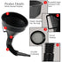 Flex Funnel - Wide Mouth Flexible Funnel with Handle, Multi-Functional Large Plastic Automotive Funnels for Cars and Motorcycles, Engine Oil, Liqu...