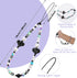 Beaded Phone Lanyard, Cell Phone Charm Wrist Strap Heart Clay Beads Keychain for Men Women Cell Phone String Strap...