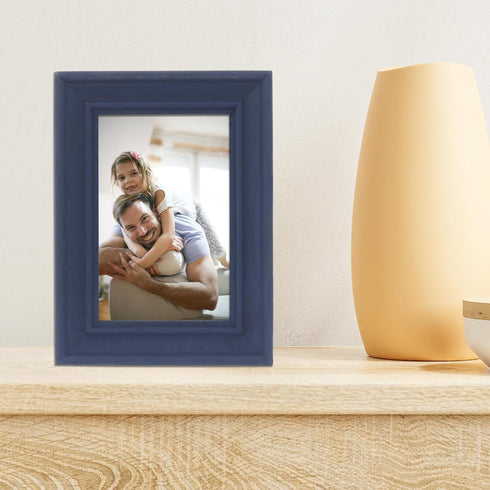 Lawrence Frames 4x6 Durham Weathered Navy Blue Wood Picture Frame...
