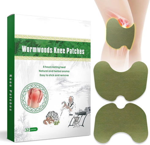32 Count Knee Patches, Natural Heat Knee Patches, Warm Plaster for Knee, Neck, Shoulder, Back...