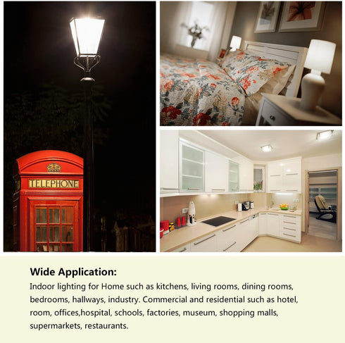 25W LED Light Bulb, 200 Watt Equivalent?E26 LED Lamp 2500 Lumens Daylight-White 6000K,Non-Dimmable (3-Pack...