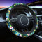 Pink White Hawaiian Flowers Car Accessories Cute Floral Steering Wheel Cover Women Soft Elastic Comfortable Car Steering Wheel Covers Protector Un...
