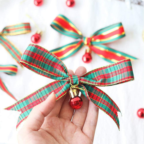 Christmas Checkered Plaid Ribbon 25 Yard Each Roll 100% Polyester Woven Edge Gingham Ribbon for Christmas Crafts, Gift Wrapping (Special design 1 ...