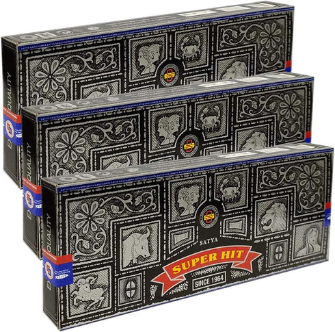 Super Hit Incense Sticks 100g and Holder Bundle - Pack of 3 (Approx 300 Sticks)...