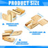 36 Pieces of Electrical Spade Connectors Including 12 Pcs Piggyback Spade Connectors, 12 Pcs Double Spade Connector and Chair Terminal Quick Disco...