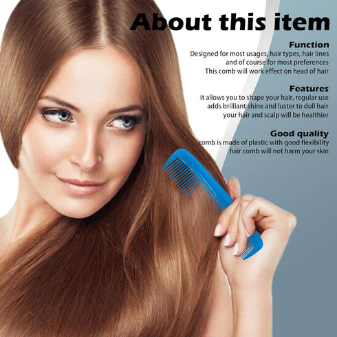 Soft 'N Style Hair Care 4-Pack Comb - Not Breakable - mens comb/fine tooth comb/peines para cabello...