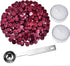 HESTYA 230 Pieces Octagon Sealing Wax Beads Sticks with 2 Pieces Tea Candles and 1 Piece Wax Melting Spoon for Wax Stamp Sealing (Wine Red)...