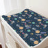 Cartoon Outer Space Galaxy Ship Astronaut Changing Pad Cover Cute Spaceman Moon Stars Changing Table Sheets for Baby Boy Girl Soft Breathable Stre...