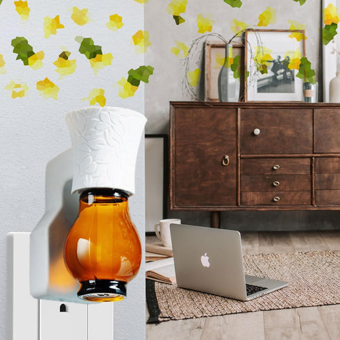 Plug in Oil Diffuser, 2 Packs Blank for DIY Air Freshener Make Unique Home Scent Aromatherapy, Work w/Essential Oil, EO+Water, Fragrance Refill fo...