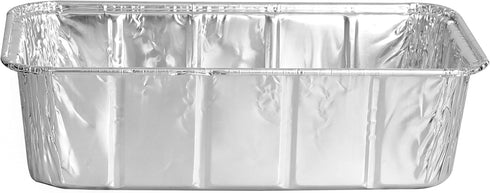 PARTY BARGAINS 2 Lb Aluminum Loaf Pan - 20 Pack, 8.5" x 4.5" x 2.5" Heavy Duty Disposable Bread Pans for Perfect for Baking, Lasagna, Meatloaf & F...