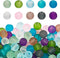 PH PandaHall 500pcs 6mm Frosted Glass Bead 10 Color Transparent Frosted Crystal Beads Matte Loose Spacer Beads for Necklace, Bracelet, Earring Jew...