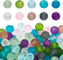 PH PandaHall 500pcs 6mm Frosted Glass Bead 10 Color Transparent Frosted Crystal Beads Matte Loose Spacer Beads for Necklace, Bracelet, Earring Jew...