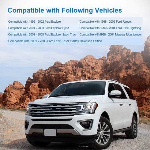 Cruise Control Switch Buttons Steering Wheel Mounted Compatible with 1998-2003 Ford Ranger Explorer F150 Mercury Mountaineer Mazda B3000 Replaceme...