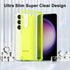 for Samsung Galaxy S23 Case Clear, Neon Bright Vibrant Color, Transparent Jelly Protective Silicone Phone Case for Women Girly Cute, Thin Slim Sof...