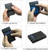 Battery Charger Case,Portable DIY Power Bank Box with LCD Display 2 USB Output,Micro and Type c Input, Smart Charger for 3.7v Li-ion Rechargeable ...