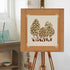 Morel Mushroom Stencil Mushroom Painting Stencils Mushroom Grass Pattern 11.8×11.8 Inch Reusable Garden Stencils for Painting on Wood, Floor, Wall...