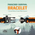 Paracord Survival Bracelet, 3 Pack, Adjustable, Firestarter, Compass, Whistle, Emergency Gear, Camping Accessories, Hiking Essentials, Trekking Ad...