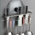 ASkinds Utensil Hanging Rack Stainless Steel Rail Hanger Rod Wall Mounted Pot Pan Lid Holder Cookware Storage Organizer with Sliding Hooks for Kit...