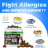 Dog Allergy Relief Chews, Itch Relief and Probiotics for Dogs, Fish Oil Omega 3, Seasonal Allergies, Itchy Skin Relief, Anti Itch Treats, Immune H...