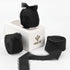 MEEDEE Black Chiffon Ribbon 1 Inch Frayed Ribbon Chiffon Silk Ribbon Black Fringe Ribbon Thin Chiffon Ribbons for Crafts, Gift Wrapping, Wedding I...