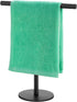 Hand Towel Holder for Bathroom, T-Shape Free Standing Towel Rack Stand, Matte Black Waterproof Hand Towel Rack for Bathroom Kitchen Countertop...