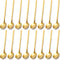 Jucoan 16 Pack Espresso Spoons, 5 Inch Mini Coffee Spoons for Stirring Coffee, Gold Plated Stainless Steel Teaspoons for Dessert Sugar Cake Ice Cr...