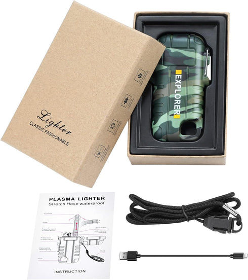 360 Flex Electric Lighter - USB Rechargeable Arc Lighter with Windproof Plasma Flame, Flexible Neck Grill Lighter, Waterproof Candle Lighter for A...