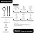 3 Tier Cake Stand Fitttings Kits Fruit Cake Plate Handle Fitting Cupcake Hardware Rod Stand Holder Black Crown 5 Sets?Plate not Included?...
