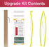 Guidelines4Quilting Quilt Ruler Upgrade Kit for 12 Inch and 24 Inch Rulers, Cut Accurate Strips and Squares Even in 1/8 Inch Increments with No Fa...