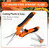 Wevove Pruning Shears, Garden Shears,6.5 Inch Gardening Scissors Hand Pruner with Straight Precision Stainless Steel Blades 1Pack(Orange)...