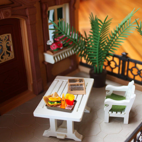 38 Pcs Miniature Food Toy Miniature Doll House Accessories Miniature Play Sets Small Doll Food Dollhouse Food, Hamburger Fries Soda Milk Juice Fas...