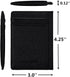 Unisex-Adult's Petite Credit Card Holder Leather Slim Minimalist Wallet, Crosshatch Black, Classic...