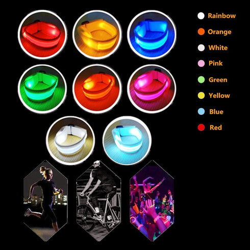 8 PCS LED Glow Bracelets, Light Up Wristbands - Glow in The Dark Party Bracelets Favors Supplies for Christmas, Concerts, Festivals, Game Prizes, ...