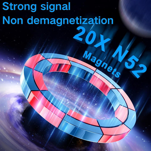 Magnetic Car Mount for iPhone and Android - 720 Adjustable, Never Blocks Vent, Fits All Phones, Hands Free Magnetic Phone Holder,Easy to Use, Blac...