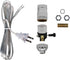 Make a Lamp or Repair Kit - All Essential Hardware, 3 Way Socket, and Matching Electric Cord (Silver)...