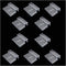10PCS Acrylic Aquarium Lid Clip 12mm Fish Tank Lid Bracket Frameless Tank Lid Clip Support Stand for Various Open Fish Tanks Planted Tanks Pet Gla...