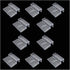 10PCS Acrylic Aquarium Lid Clip 12mm Fish Tank Lid Bracket Frameless Tank Lid Clip Support Stand for Various Open Fish Tanks Planted Tanks Pet Gla...