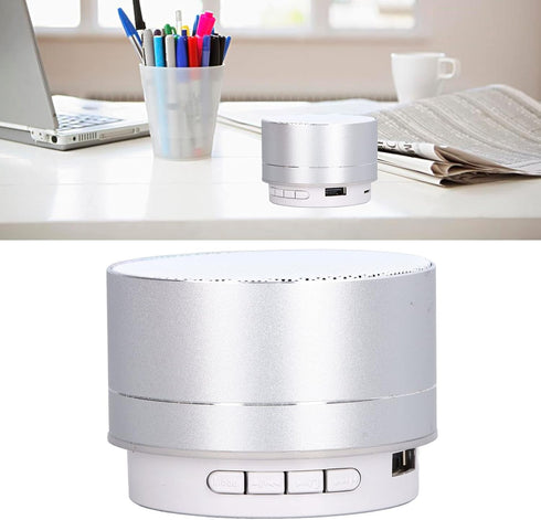 YWBL-WH Mini Speaker LED Bluetooth Speaker Subwoofer USB Wireless Speaker for Room Car...