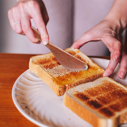 4Pcs Wooden Butter Knife, 6 Inch Jam Spreader Knives Jelly Cheese Spreaders Reddish Brown Condiment Knives Sandwich Spreaders for Kitchen...