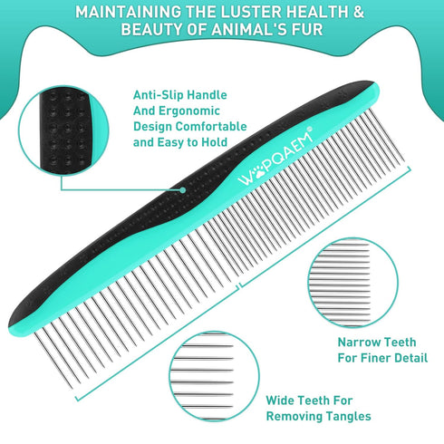 Dogs Self-Cleaning Slicker Brush for Shedding Long & Short Haired Cats, Safe Painless Bristles Removes Loose Undercoat, Tangled For All Size Pet, ...