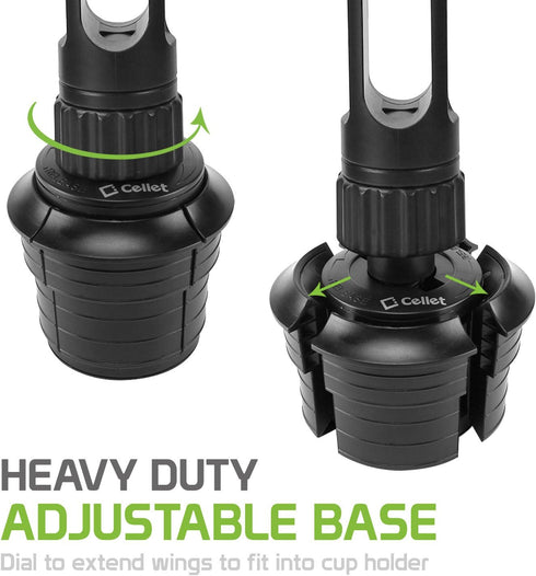 Cellet Car Phone Holder Mount, Car Cup Phone Holder Mount, Compatible with Apple iPhones, Samsung Galaxy Smartphones, Motorola Moto Google Pixel (...