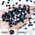 1440PCS SS4 Black Flatback Rhinestones, Round Glass Crystal Gems for Nail Art and Craft Clothes, Glue Fix Diamond Stones (1.5-1.7mm)...