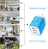 USB Charger Plug, HOOTEK 2Pack 3.1A 3-Multi Port USB Wall Charge Brick Adapter Charging Block Cube Box for iPhone 16e/16/15/14/13 Pro Max/12/XS/X ...