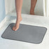 InterDesign iDry Microfiber Shower and Bath Mat for Bathroom Floor - Large, Pewter...