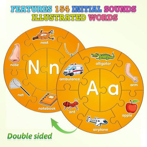 Alphabet Puzzle, ABC Puzzles for Toddlers, Alphabet Learning Toys for Kids Ages 3-5, Pre-k Lowercase Uppercase Letter Game, Kindergarten Classroom...