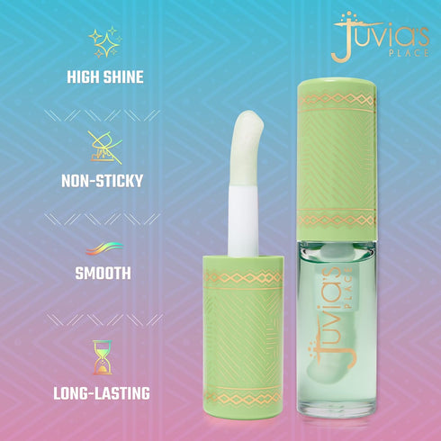 Juvia's Place Magic Lip Oil Honeydew - Hydrating Plumper All Day Light Non Sticky Lipgloss Makeup - Enhance Beauty w/Glossy Dewy Shine Glow & Mois...