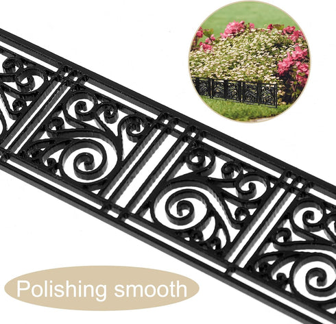 Yardwe 8pcs Miniature Garden Fence Fairy Garden Fence Micro-Landscape Dollhouse Decorations...