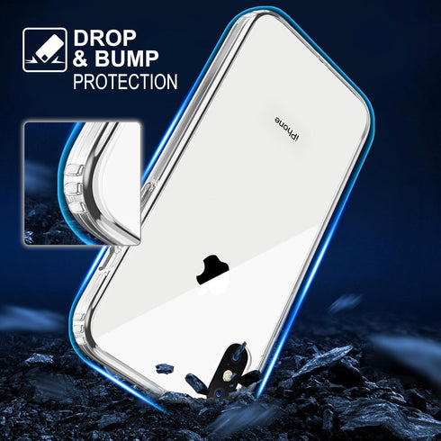 TENOC Phone Case Compatible with iPhone Xs Max, Clear Case Non-Yellowing Protective Bumper Hard Back Cover for 6.5 Inch...