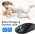cimetech Bluetooth Mouse for Laptop, Slim Silent Wireless Mouse, Portable Computer Mice with USB Receiver, Metal Scroll Wheel for Laptop, Notebook...